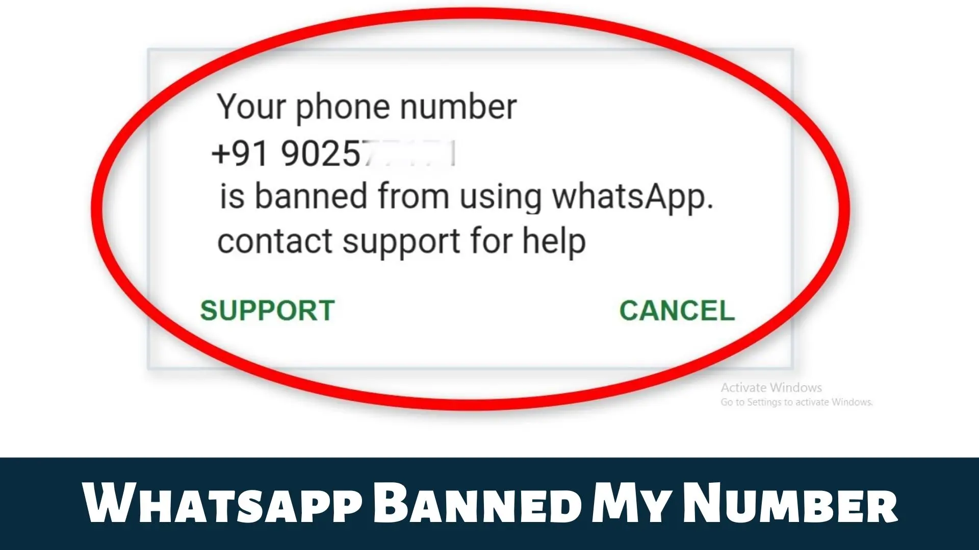Get Back Your Banned Whatsapp Number